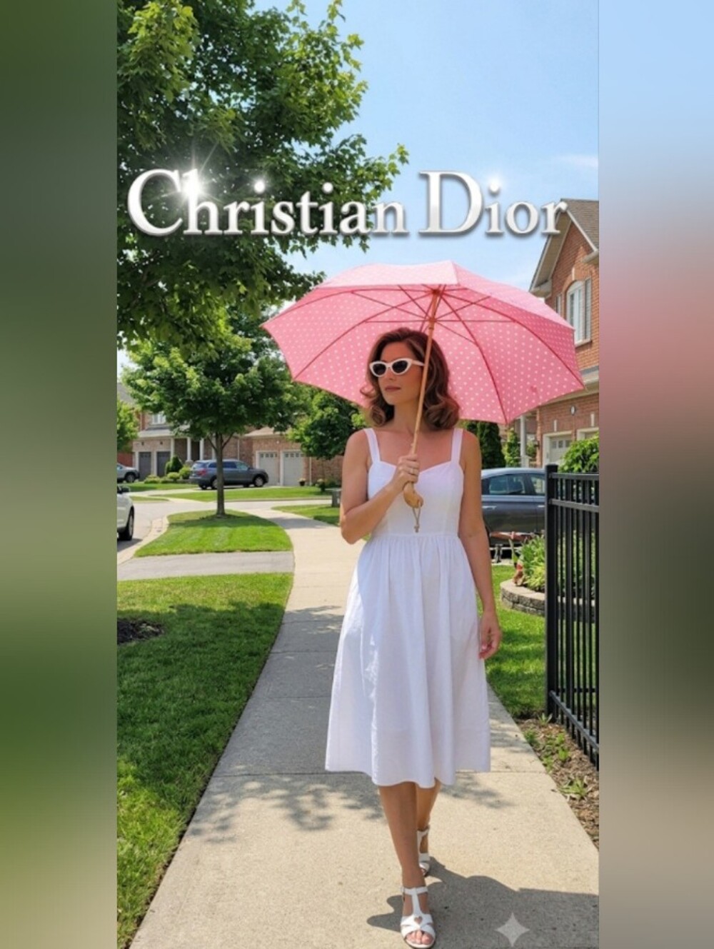 RARE VTG CHRISTIAN DIOR UMBRELLA!